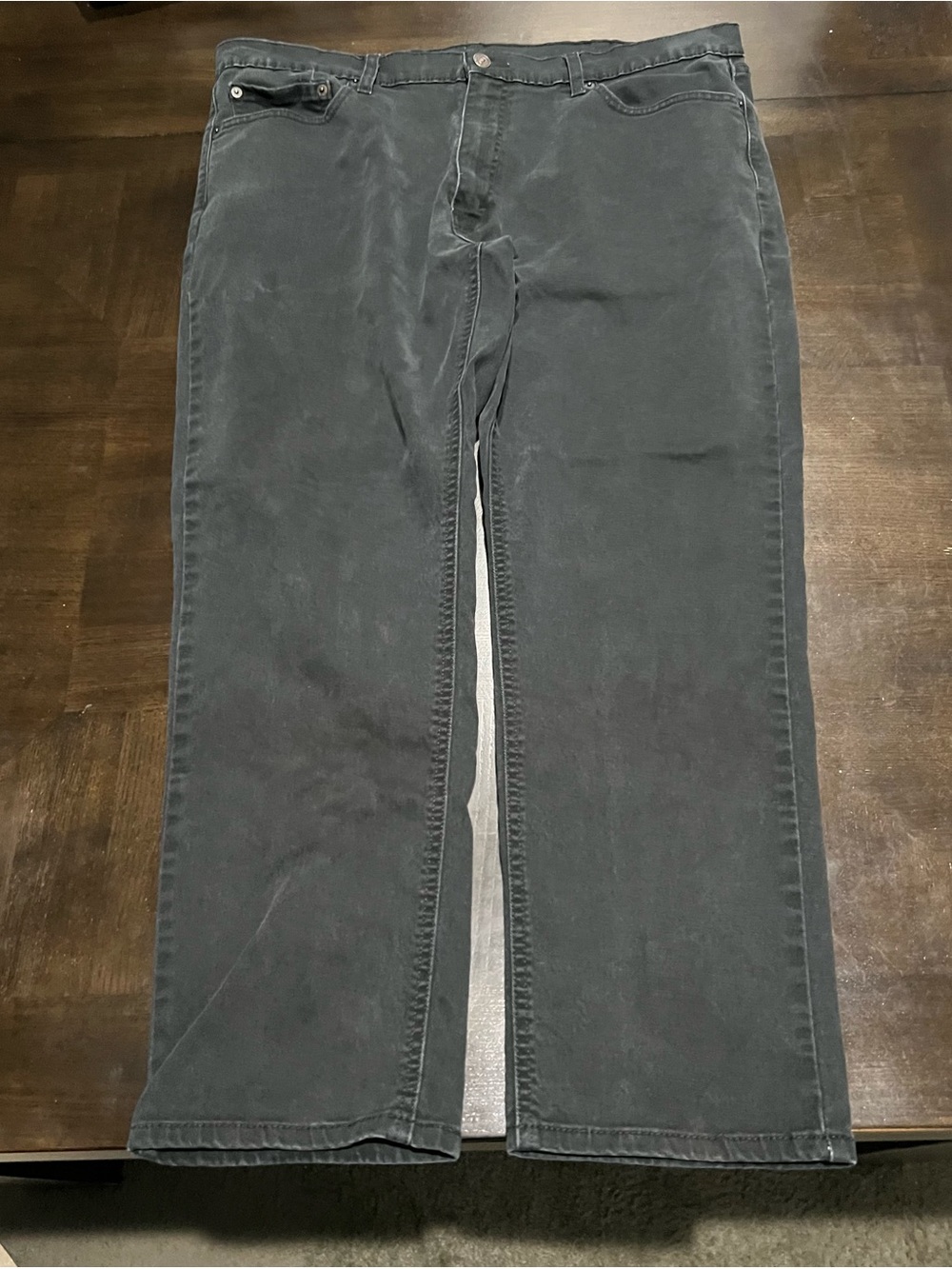 Levi's Men's Black Straight Denim Jeans 38x30